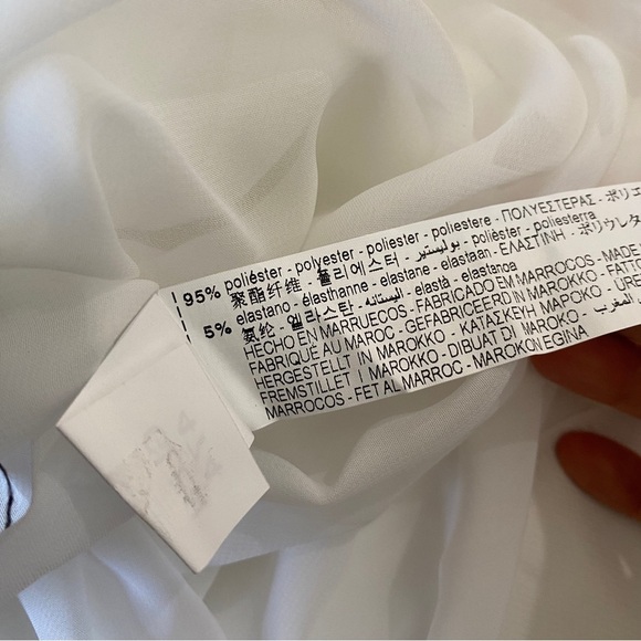 Zara short asymmetrical mini dress in off-white - Picture 10 of 10